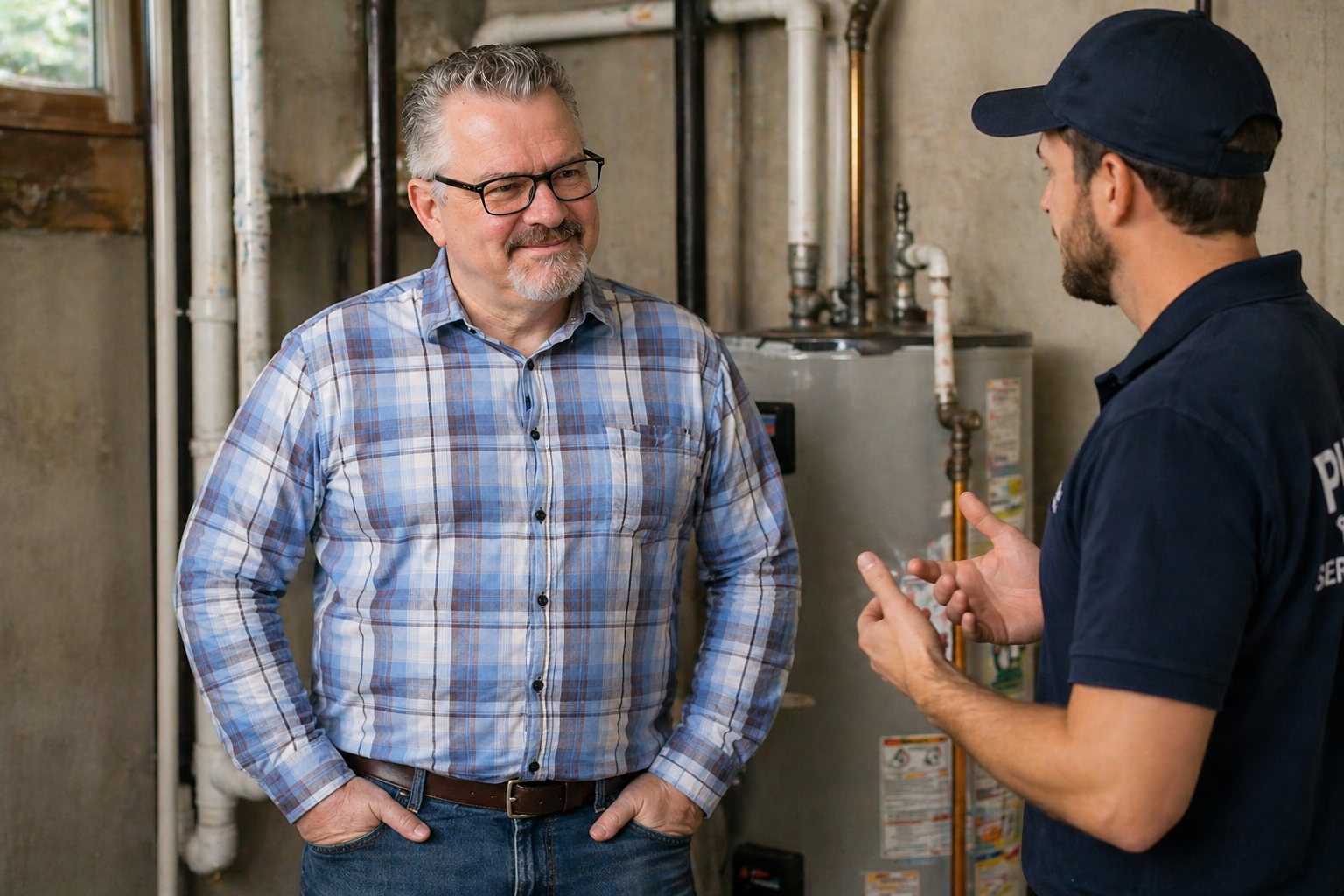 Marc LaClear discussing practical workflow improvements with a local service professional